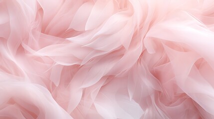 Fototapeta premium Light pink flowing fabric. The fabric is bunched up and draped in a way that creates a sense of movement and depth.