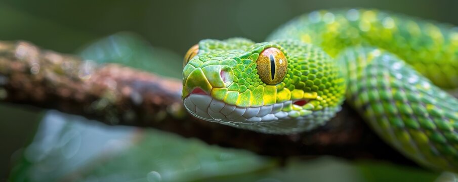 green tree python