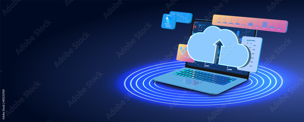 Poster cloud storage is an online service or application that uploads data to a remote server or hosting se