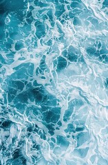 Obraz premium clear blue water surface macro shot