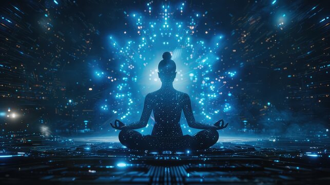 Futuristic Meditation Practice: Mastering Mind Relaxation with Solarized Imagery