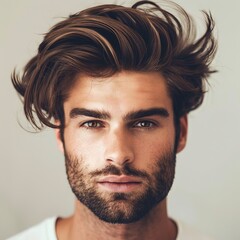 Obraz premium man hair style 2024