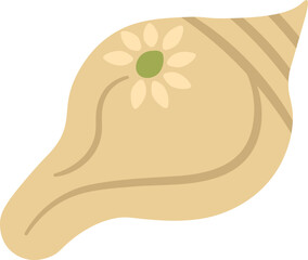 Sondesh Conch Shaped Indian Bengali Sweet