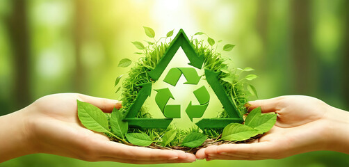 Ecologically compatible products that can be recycled, reused and reprocessed in a circular economy to conserve resources