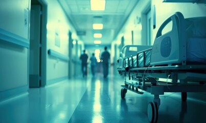 Hospital Hallway - Clean and Well-Lit