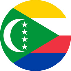 Comoros Flag Round Icon