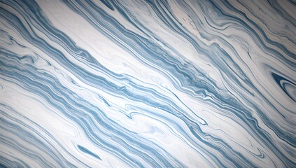 Obraz premium An abstract, flowing pattern with smooth, marble-like swirls in shades of blue and white