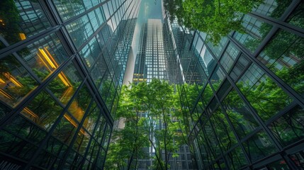 Eco-friendly Cityscape: Sustainable Architecture with a Vertical Forest