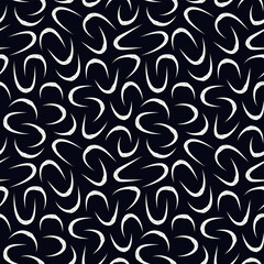 Sketched linear seamless pattern. Organic, natural abstract wallpaper. Minimalist design background. Freehand irregular curve lines motif print. Modern simple minimal ornament.