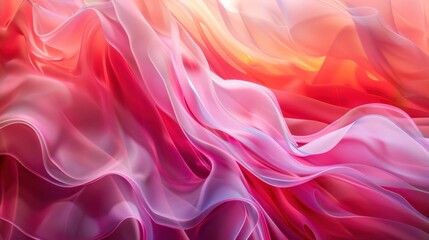 Obraz premium Striking Abstract Art: Vivid Swirls in a Sea of Pink and Purple Hues