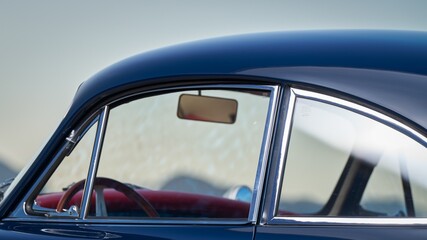 Naklejka premium Rear view mirror on a car