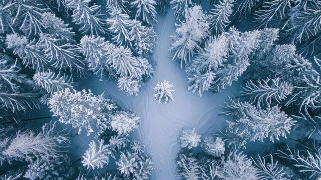 Nature s winter design with space for creativity