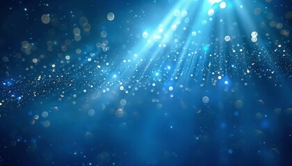 Stellar Light Effect on Abstract Cosmic Background with Bokeh Stars and Nebula