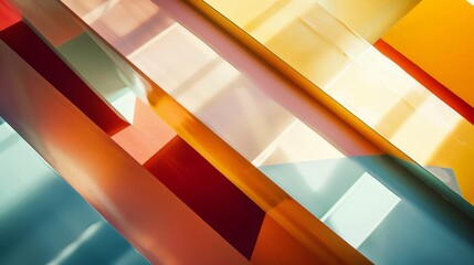 Obraz premium Colorful Abstract Stained Glass Artwork