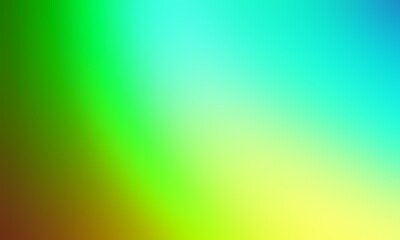 Abstract blurred background image of blue, yellow, green colors gradient used as an illustration. Designing posters or advertisements.