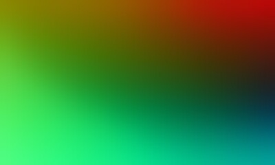 Abstract blurred background image of red, green colors gradient used as an illustration. Designing posters or advertisements.