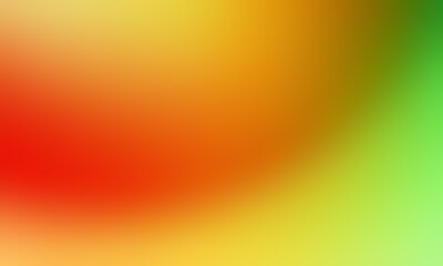Abstract blurred background image of red, orange, green, yellow colors gradient used as an illustration. Designing posters or advertisements.