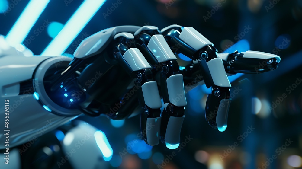 Fototapete technology concept ai artificial intelligence For business people using AI smart robot technology artificial intelligence by inputting commands to create something future technology ch : Generative AI