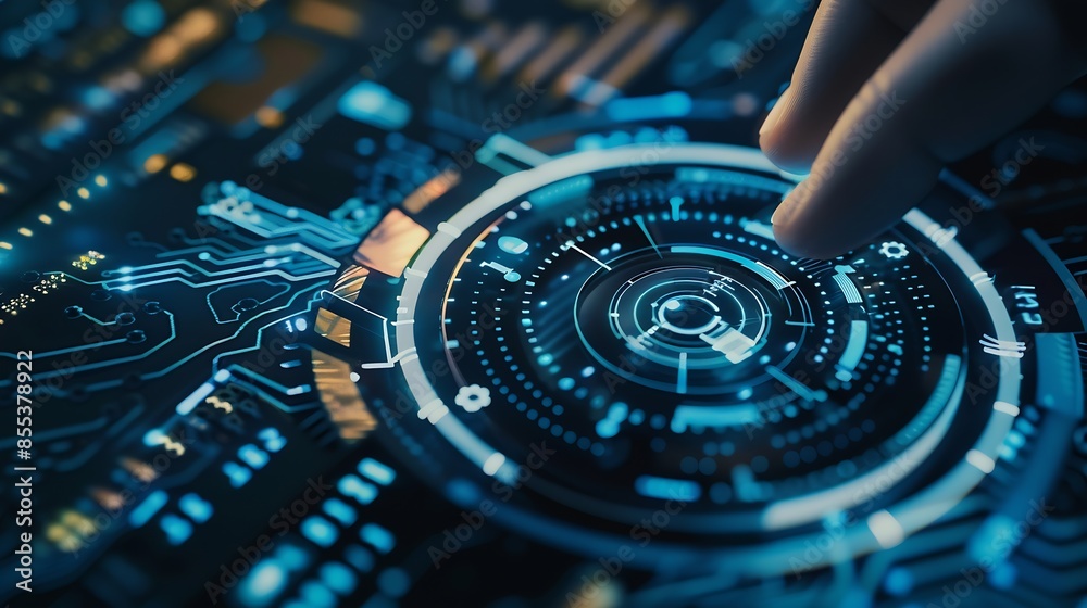 Poster Business person explore the core of cyber security Delve into protection methods cyber threats and bolster cyber security stance Essential for navigating the cyber security age FaaS : Generative AI