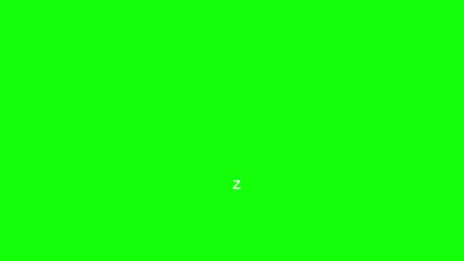 zzz sleep icon animated zzz sleep green screen alpha looping 4k