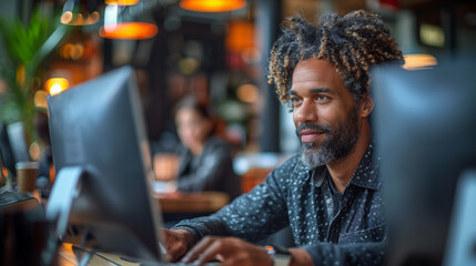 Smiling faces at the office.