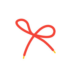 red shoelace element