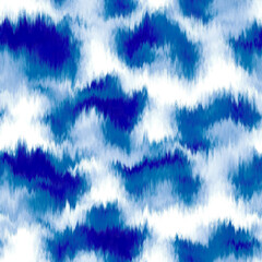 Water blur degrade alcohol ink texture background. Seamless liquid flow stripe effect. Distorted tie dye wash variegated fluid blend. Repeat ombre pattern for sea, ocean, nautical maritime backdrop