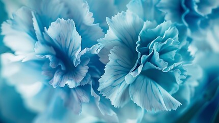 Obraz premium Retro art vintage card and botanical concept Abstract floral background blue carnation flower Macro flowers backdrop for holiday brand design : Generative AI