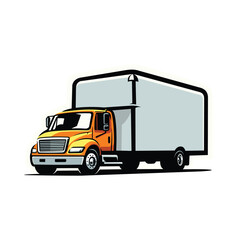 Moving truck vector illustration. Best for transportation business related industry