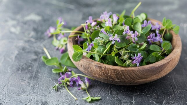 Alfalfa A herbal plant utilized for medicinal purposes from its leaves sprouts and seeds