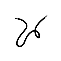 black shoelace icon