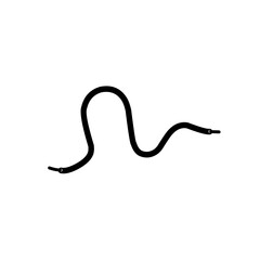 black shoelace icon