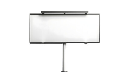 Obraz premium blank billboard on white background