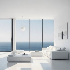 modern living room interior with furniture