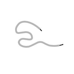 grey shoelace