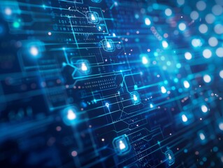 Cyber ​​security and data protection, internet network security, protect business and financial transaction data from cyber attack, user private data security encryption - ai