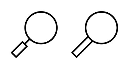 Search icon vector isolated on white background. Glass vector icon. search magnifying glass icon. Find