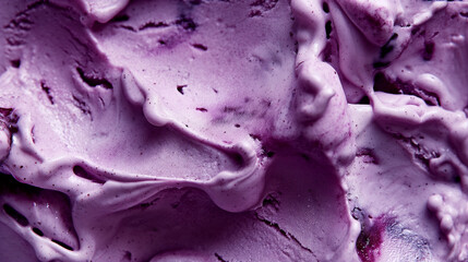 Obraz premium Artisanal plum and cinnamon gelato, an image of artisanal plum and cinnamon gelato, with deep purple hues and swirls of cinnamon, set against a clean white backdrop