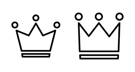 Crown Icon vector isolated on white background. Crown symbol. Crown vector icon