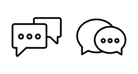 Chat icon vector isolated on white background. Chat vector icon. Speech bubble. message. contact us