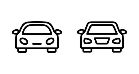 Car icon vector isolated on white background. Car icon vector.