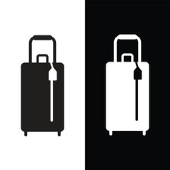 Travel bag icon vector logo design template