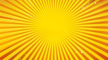 Fototapeta premium Vintage retro yellow pop art background. Banner vector illustration - Generative AI