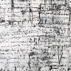 Expressive charcoal scribbles texture graphics design abstract illustration - Generative AI