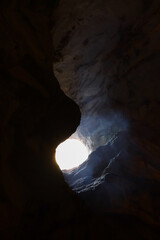 Trail into Carlsbad Caverns NP, New Mexico