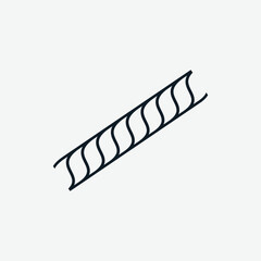 Rope icon vector logo design template