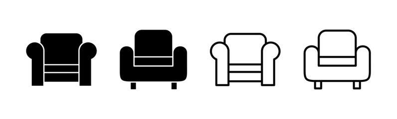 Fototapeta premium Sofa icon set. sofa icon illustration