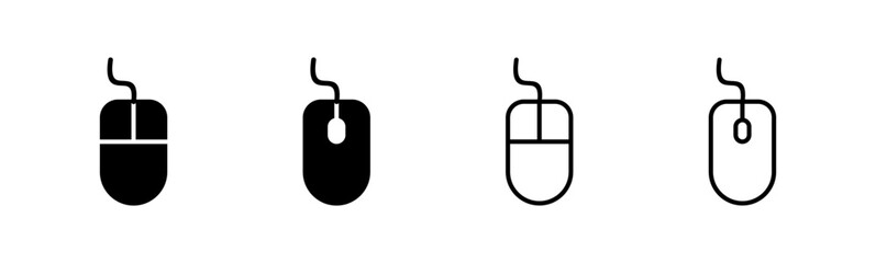 Mouse icon set. click icon vector. pointer icon vector.