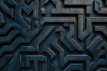 a maze with a green background, Design a vector background with a maze of pathways