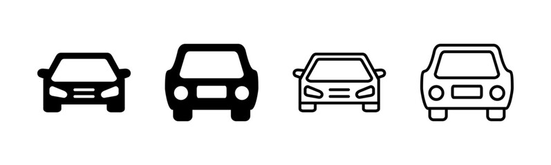 Car icon set. car vector icon. small sedan